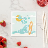 Surf Up Beach Birthday Napkins Servet (Insitu)