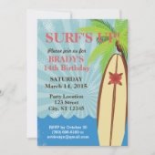 Surf Up Beach Party 5" x 7" Uitnodiging (Voorkant)