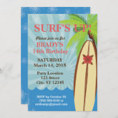 Surf Up Beach Party 5" x 7" Uitnodiging (Voorkant / Achterkant)