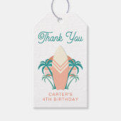Surf up Beach Threadro Gift Labels Cadeaulabel (Voorkant)