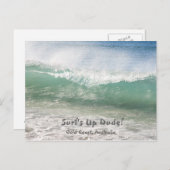 Surf-up-Briefkaart Briefkaart (Voorkant / Achterkant)