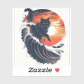 Surf Up Cat Sticker (Vel)