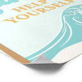 Surf Up DRINK sign Beach Birthday Food Poster (Hoek)