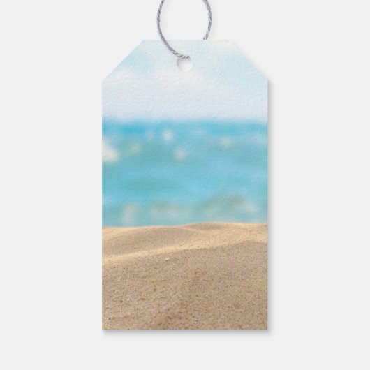 Surf Up  Floral Baby shower Cadeaulabel (Achterkant)