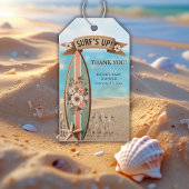 Surf Up  Floral Baby shower Cadeaulabel