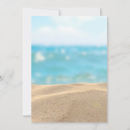 Surf Up Floral Baby shower Kaart (Achterkant)