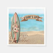 Surf Up  Floral Baby shower Servet (Voorkant)