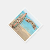 Surf Up  Floral Baby shower Servet (Hoek)