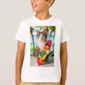 Surf Up Kat T-shirt (Voorkant)