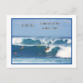 "SURF UP/ KAUAI BRIEFKAART (Voorkant)