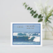"SURF UP/ KAUAI BRIEFKAART (Staand voorkant)