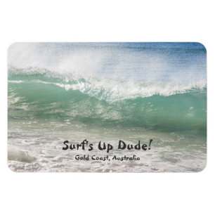 Surf-up-man, gouden kust - Magnet Magneet