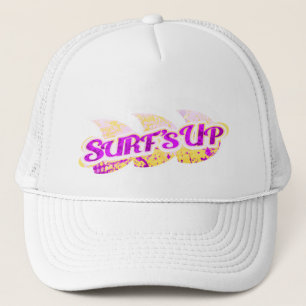 Surf Up meiden strand paars gele sporten Trucker Pet