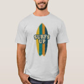 Surf Up Retro Surfboard Design T-shirt (Voorkant)