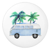 Surf Up Retro  Surfboards Keramische Knop (Voorkant)