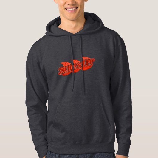 Surf Up rode golven en marine hoodie (Voorkant)