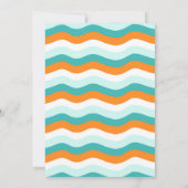 Surf-up Surf Beach Surfs Birthday Invitation Kaart (Achterkant)