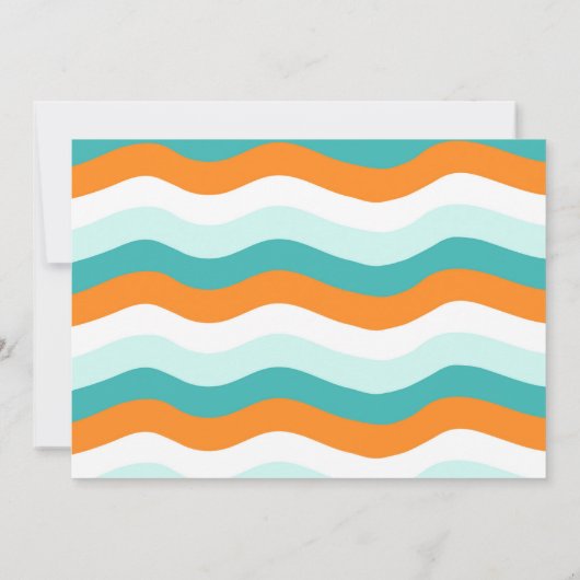 Surf-up Surf Beach Surfs Birthday Invitation Kaart (Achterkant)