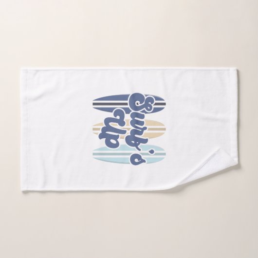 Surf Up surfplank blauw Handdoek (Handdoek)