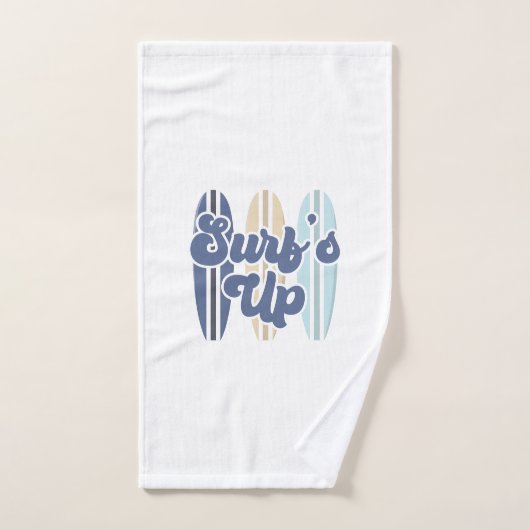 Surf Up surfplank blauw Handdoek (Handdoek)
