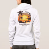  surf van  aanvalszonsondergang oranje bruin hoodie (Achterkant)