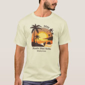  surf van  aanvalszonsondergang oranje bruin t-shirt (Voorkant)