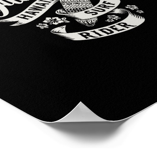 surf van aloha hawaii poster (Hoek)