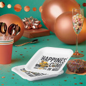 Surf Van Beach Quote Happiness Comes in Waves Papieren Bordje