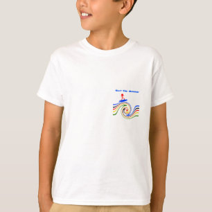 Surf van de regenboog t-shirt