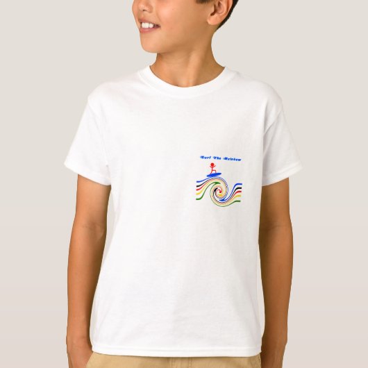 Surf van de regenboog t-shirt (Voorkant)