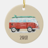 Surf Van Keepomwille Jaar Keramisch Ornament (Voorkant)