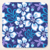 SURF van oerwoud (BLUE COMBO) Kartonnen Onderzetters (Voorkant)