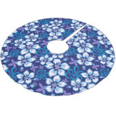 SURF van oerwoud (BLUE COMBO) Kerstboom Rok (Gekanteld)