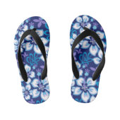 SURF van oerwoud (BLUE COMBO) Kinder Teenslippers (Voetbed)