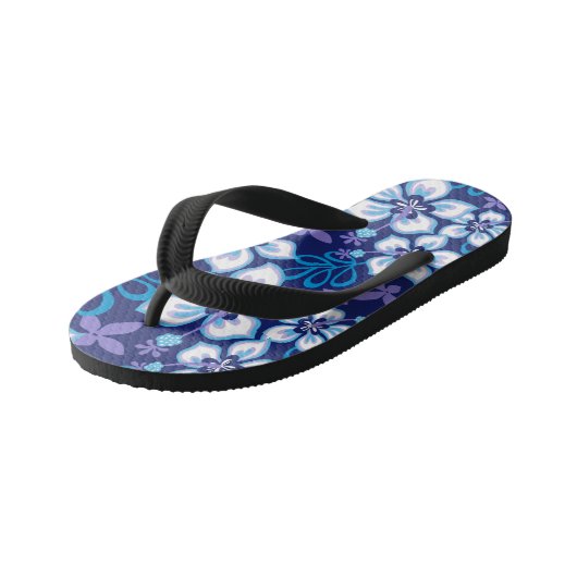 SURF van oerwoud (BLUE COMBO) Kinder Teenslippers (Schuin)