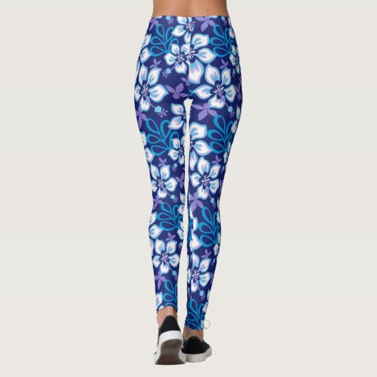 SURF van oerwoud (BLUE COMBO) Leggings (Achterkant)