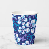 SURF van oerwoud (BLUE COMBO) Papieren Bekers (Achterkant)