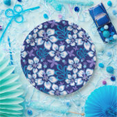 SURF van oerwoud (BLUE COMBO) Papieren Bordje (Feest)