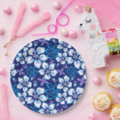 SURF van oerwoud (BLUE COMBO) Papieren Bordje (Feest)