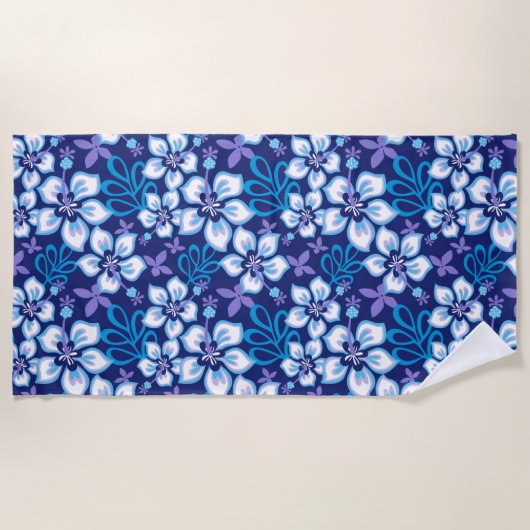 SURF van oerwoud (BLUE COMBO) Strandlaken (Voorkant)