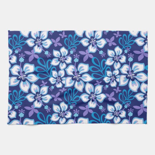 SURF van oerwoud (BLUE COMBO) Theedoek (Horizontaal)