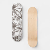 Surf Van Palms Surfboard Hawaiian Persoonlijk Skateboard (Voorkant)
