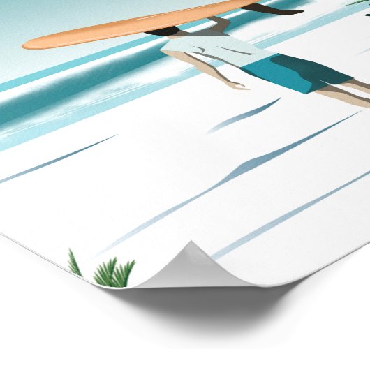 Surf van Saylutina mexico Poster (Hoek)