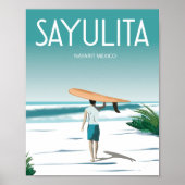 Surf van Saylutina mexico Poster (Voorkant)