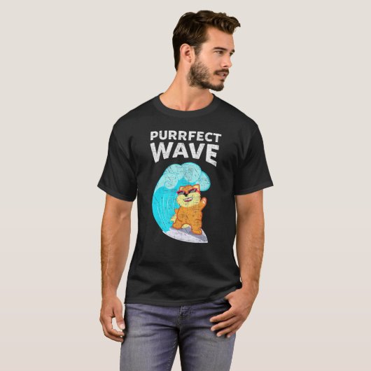 Surf van spoelwol t-shirt (Voorkant volledig)
