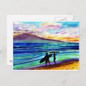 Surf vanmiddag les Lahaina Briefkaart (Voorkant / Achterkant)