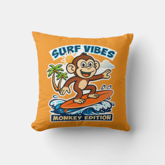 Surf vibes - monkey edition kussen
