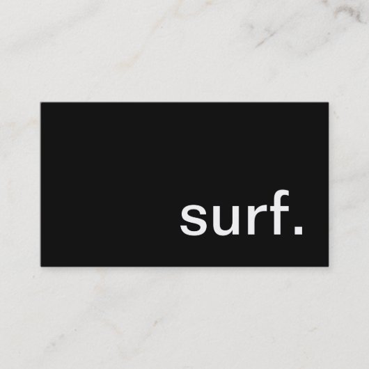surf. visitekaartje (Voorkant)