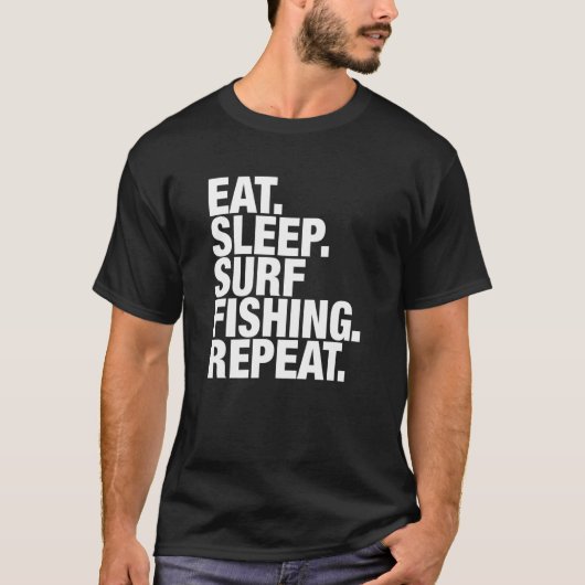 Surf Vist Slaapstand herhalen T-shirt (Voorkant)