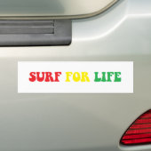Surf voor de levensstandaard bumpersticker (Op auto)